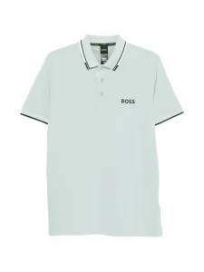 Поло с отделкой Boss, синий