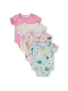 Minoti Набор из 4 штук: боди с короткими рукавами, 24 шт., детский набор 6 шт., сиреневого цвета