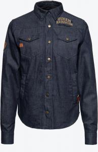 Рубашка мотоциклетная женская Queen Kerosin Speedway Queens, синий