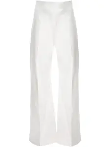 Брюки широкого кроя Carolina Herrera, белый