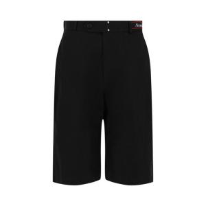 Шорты Alexander McQueen Logo Tape Shorts 'Black'
