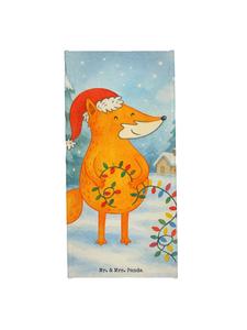 Mr. & Mrs. Panda Полотенце для душа с изображением лисы и рождественским дизайном, без слогана, белого цвета