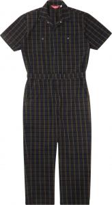 Футболка Supreme Short-Sleeve Coverall 'Navy Plaid', синий
