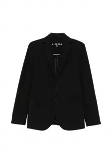 Двубортный пиджак с прорезными карманами Circolo 1901, черный