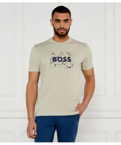 Футболка te_logospace Regular fit Boss Orange, бежевый