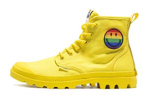 Pampa Canvas Shoes Unisex High-top Yellow Palladium