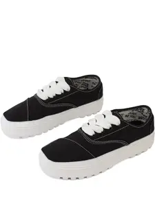 Кеды Cordones Lug Black/White Toms, черный