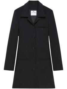 Courrèges пальто А-силуэта, черный