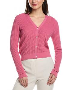 Кардиган с кружевной отделкой Theory, розовый