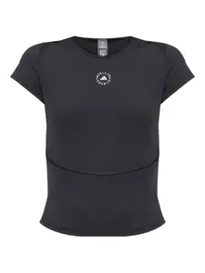 Топ с логотипом TruePurpose Adidas by Stella McCartney, черный