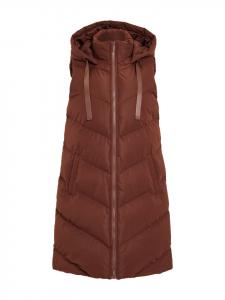 Утепленный жилет Threadbare, темно-коричневый