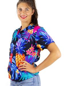 Блуза King Kameha Pineapple, черный