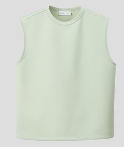 Топ H&M Atelier Loose-Fit Scuba, светло-зеленый