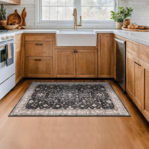 Ковёр Hazo Haus для кухни, 92х153 см, пепельный/мультицвет