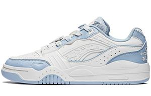 Кроссовки для скейтбординга Yuebai женские с низким верхом, белые/королевские синие Lining