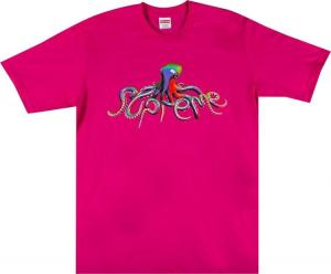 Футболка Supreme Tentacles Tee 'Hot Pink', розовый