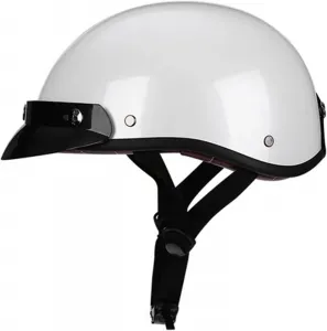 Ретро-шлем для мотоциклистов и мужчин, сертифицированный по стандартам DOT/ECE, шлем-«джет», шлем для скутера с козырьком, шлем-«бейсбол», полушлем, открытый шлем, для круизеров, скутеров, мопедов WQWY, 6