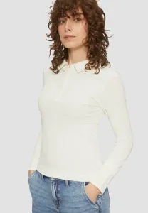 Рубашка-Поло schmal geschnittenes mit kragen Qs, Creme