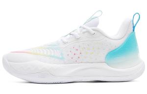 PEAK Баскетбольные кроссовки женские низкие, полностью белые, ледяно-голубые