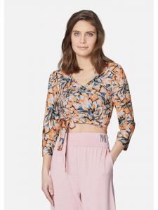 MADELEINE Футболка-халат с уникальным цветочным принтом лососево-розового/многоцветного оттенка