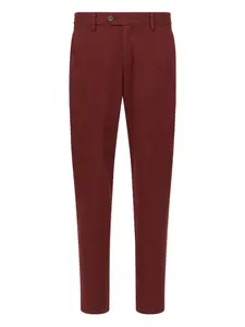 Брюки с нашивкой-логотипом Boggi Milano, красный