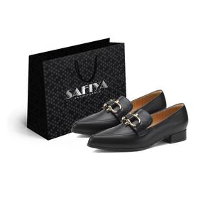 Лоферы Safiya 3 см женские черные