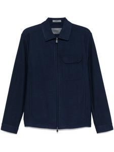 Куртка-рубашка Corneliani с текстурой, синий