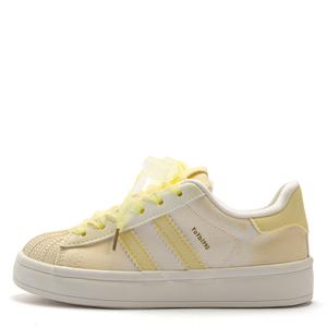 Абразивостойкие ударопрочные низкие кроссовки Skateboard для женщин Far waves, желтый