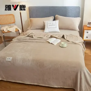 Yalu Простыня 200х230 см из искусственного меха, утолщенная, с флисовой подкладкой, антистатическая