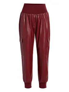 Зауженные брюки Giles с эластичным поясом Cinq A Sept, красный