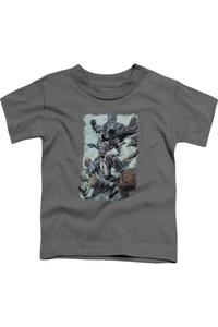 Футболка с коротким рукавом Batman Punch для малышей Gildan, Charcoal