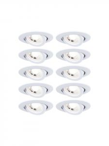 Встраиваемые светодиодные светильники, комплект из 10 штук, поворотные Paulmann