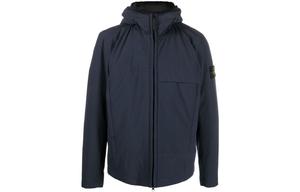 STONE ISLAND Куртка-бомбер с молнией и нашивкой, Marine Blue