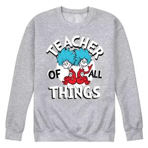 Мужской свитшот с рисунком Dr Seuss Teacher Of All Things Licensed Character