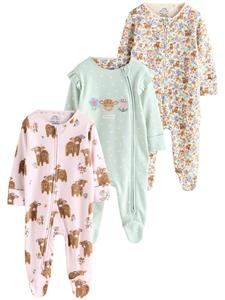 Пижама Next, бежевый/мятный/темно-розовый