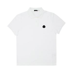 Рубашка Moncler Polo Shirt 'White', белый