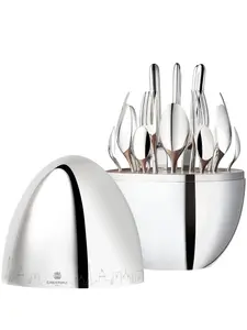 Набор Mood Skyline Paris из 24 столовых приборов на шесть персон Christofle, серебристый