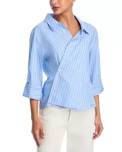 Асимметричная рубашка-пуловер Cissa, синий