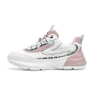 Амортизация, устойчивость к истиранию, дышащий, влагоотводящий, низкий верх, повседневные туфли women's Kolumb, белый/розовый