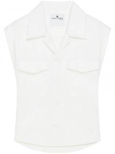 Courrèges рубашка без рукавов, белый