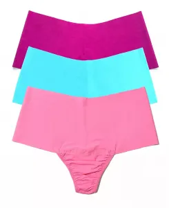 Женские трусы-стринги Breathe Soft с высокой посадкой, 3 шт Hanky Panky, мультиколор