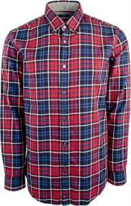 Мужская повседневная хлопковая рубашка стандартного/классического кроя Hugo Boss, Red Multicolored