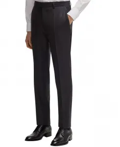 Мужские брюки Slim-Fit из чистой шерсти Hugo Boss, серый