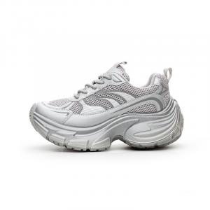 Кроссовки женские толстые низкие Benzi, серебряный