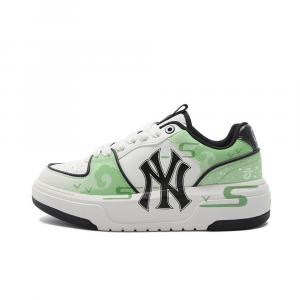 Кроссовки для скейтбординга Chunky Liner унисекс с низким верхом, черный/белый, зеленый Mlb