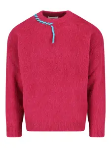 Вязаный джемпер с прострочкой Bonsai, красный