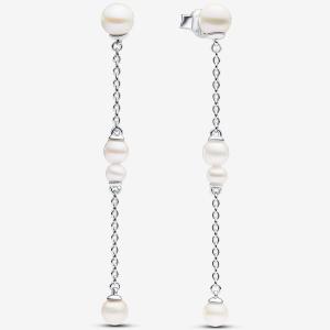 Серьги Pandora Treated Freshwater Cultured Pearl, серебро