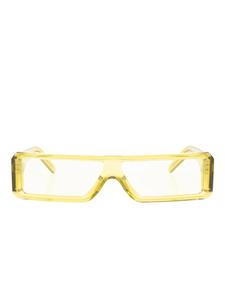 Солнцезащитные очки Rick Owens в прямоугольной оправе, желтый