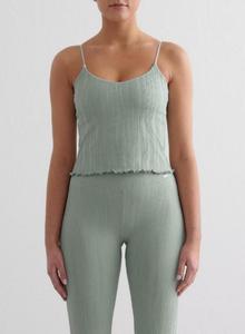 AIM'N Женская структурированная влагоотводящая майка, бледно-бирюзового цвета