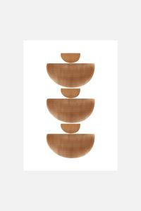 Картина H&M Home Melloi Art Prints - Brown Half Circle, 50X70 см